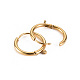Фурнитура для сережек-колец Huggie Hoop из хирургической нержавеющей стали 316 STAS-S116-257B-G-2
