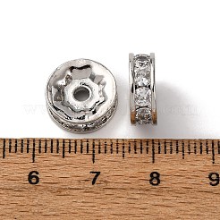 Латунные микро проложить кубического циркония бусы&nbsp;KK-A270-02B-P