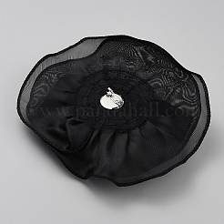 Многорядные броши из полиэстера с цветком&nbsp;JEWB-WH20003-05C