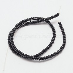 Окрашенная синтетическая бирюзовая прядь из бисера&nbsp;G-P083-6mm-84L