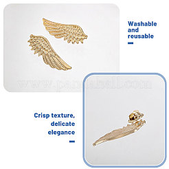 1 пара брошей из сплава в форме крыльев&nbsp;JEWB-CA0001-81