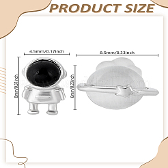 1 пара сережек-гвоздиков из латуни&nbsp;EJEW-LP0008-015