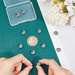 10 шт. ретро-бусины из нержавеющей стали 304&nbsp;STAS-UN0055-58