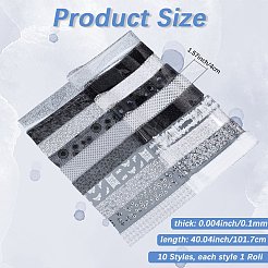 10 рулон фольги для ногтей с кружевом для животных&nbsp;STIC-WH20010-16D