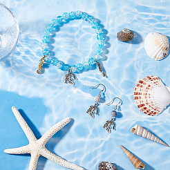 100 шт. подвески из сплава в тибетском стиле с крокодиловой кожей&nbsp;FIND-DC0004-02