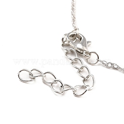 Красочное ожерелье с подвеской в виде божьей коровки и сердца со стразами&nbsp;LS-NJEW-I113-13P