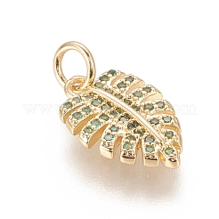 Латунные микро проложить кубического циркония подвески&nbsp;ZIRC-F112-03G