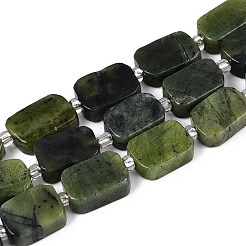 Бусы из натурального канадского нефрита&nbsp;G-C098-A37-01