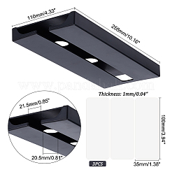 Пластиковая полка для бокалов под шкафом AJEW-WH0323-14