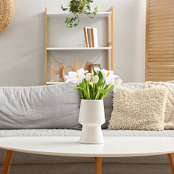 Искусственный цветок из хлопка ручной работы крючком&nbsp;LS-AJEW-WH0009-75C