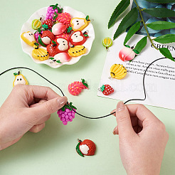 Подвески из смолы в стиле 36 шт.&nbsp;RESI-CW0001-11