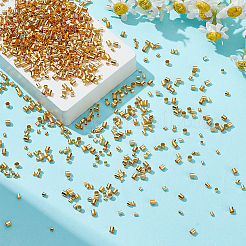 1500 шт. 3 цвета латунные обжимные бусины&nbsp;KK-LP0001-31G