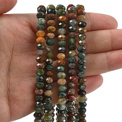 Природного индийского агата шарик нити&nbsp;G-D344-A04