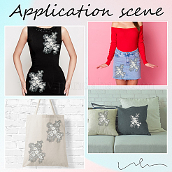 Полиэстер акрил стразы аппликация вышивка АБС пайетки&nbsp;FIND-WH20019-165A-04