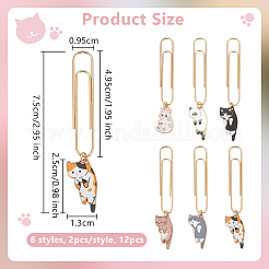 Железные длинные скрепки&nbsp;AJEW-AB00028