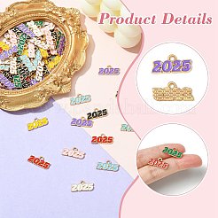 80шт 8 цвета сплава эмалевые подвески&nbsp;ENAM-CJ0006-86