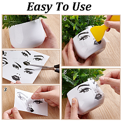 6 лист 6 стилей УФ-переводных наклеек&nbsp;DIY-PH0033-91