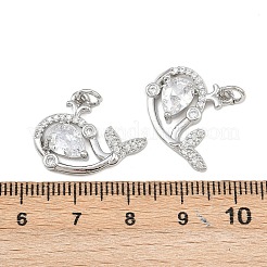 Латунные микро проложить кубического циркония подвески&nbsp;KK-K407-57S