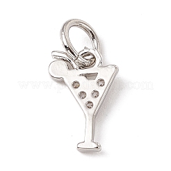 Латунные микро проложить кубического циркония подвески&nbsp;ZIRC-F132-15P