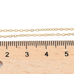 Латунные кабельные цепочки ожерелья для женщин и мужчин&nbsp;NJEW-Z068-02G-01