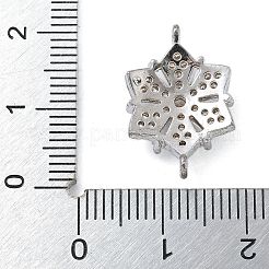 Стойка покрытие латунь прозрачный кубический цирконий цветок соединительные подвески&nbsp;KK-A234-038P