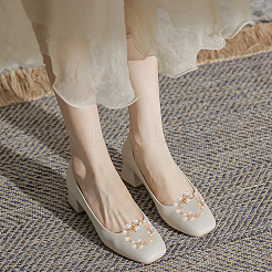 Пластиковое украшение для обуви с имитацией жемчуга&nbsp;FIND-GF0004-99