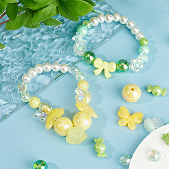 170шт 17 стиля непрозрачные и прозрачные акриловые бусины&nbsp;MACR-SC0002-15