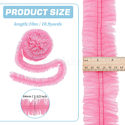 Полиэстеровая кружевная лента с морщинами&nbsp;OCOR-WR0001-94A