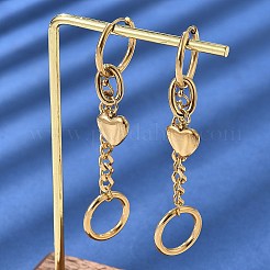 Серьги-кольца из нержавеющей стали 304&nbsp;EJEW-V016-04G