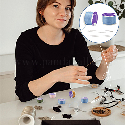 2 рулон ниток для бисероплетения из полиэстера со специальным покрытием&nbsp;OCOR-NB0002-06G