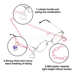 4шт 4 цвета цепочки для очков&nbsp;AJEW-BY0001-03