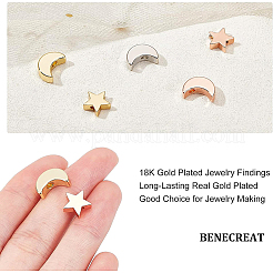 40шт 2 стильные латунные бусины&nbsp;KK-BC0002-25