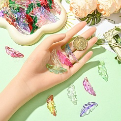 140шт 7 цвета прозрачные акриловые подвески&nbsp;OACR-YW0003-50