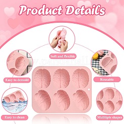 2 шт. 2 стиля силиконовых форм в форме мозга&nbsp;ST-CJ0007-87