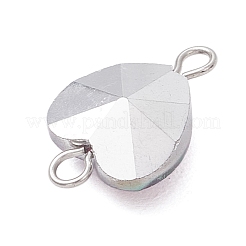 Прозрачное стекло сердце звенья соединительные подвески&nbsp;PALLOY-JF04197