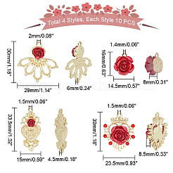 40 шт. подвеска из сплава в виде сердца&nbsp;FIND-PH0010-79