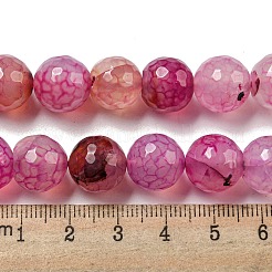 Граненые натуральные драконьи вены агатовые бусины&nbsp;G-F447-12mm-L08