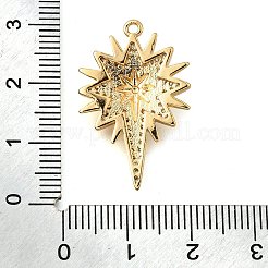 Латунные микропаве прозрачные подвески с фианитом&nbsp;X-KK-U065-13G