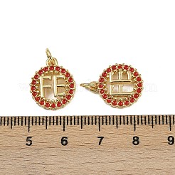 Латунные микро проложить кубического циркония подвески&nbsp;KK-I358-015G