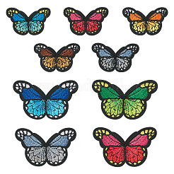 1 упаковка полиэстеровой ткани для вышивки с термоприклеиваемыми/пришивными заплатками&nbsp;DIY-TA0013-52