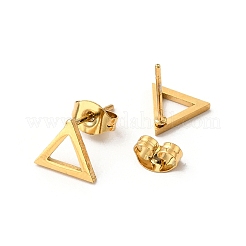 Комплект из серег-гвоздиков и кулона с вакуумным покрытием PVD из нержавеющей стали 304&nbsp;SJEW-C002-01G-G