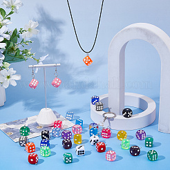 36шт 18 цвета подвески из прозрачной и непрозрачной смолы&nbsp;RESI-DC0001-51