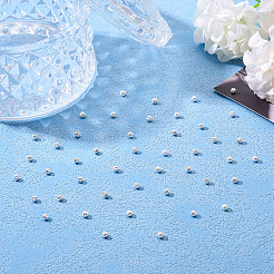 50 шт. 925 рифленые бусины из стерлингового серебра&nbsp;STER-TA0001-31