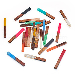 26 шт. подвески из прозрачной и непрозрачной смолы и орехового дерева в двух стилях&nbsp;RESI-TA0002-57