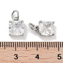 Латунные микро проложить кубического циркония подвески&nbsp;KK-C051-15P-01