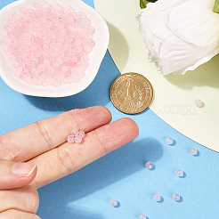 200 шт. нити круглых бусин из натурального розового кварца&nbsp;G-SP0001-19A