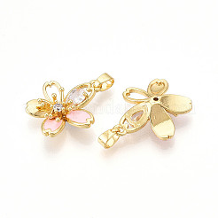 Латунные микро проложить кубического циркония подвески&nbsp;KK-N257-27G