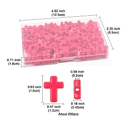 200 шт. Непрозрачные акриловые бусины&nbsp;SACR-FS0001-39E