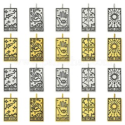 15шт 5 стиля подвески из сплава в тибетском стиле&nbsp;TIBEP-YW0001-76AG