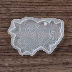 Подвески ко Дню отца своими руками из силиконовой формы&nbsp;DIY-K073-15B